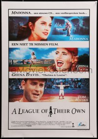 1t452 LEAGUE OF THEIR OWN Belgian 1992 Tom Hanks, Madonna, Geena Davis, women's baseball!