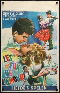 1t455 LOVE GAME Belgian 1961 Les Jeux de l'amour, Jean-Pierre Cassel, Philippe de Broca directs!