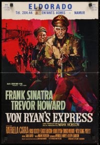 1t485 VON RYAN'S EXPRESS Belgian 1965 different art of Frank Sinatra by Ray Elseviers!