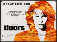 1t224 DOORS DS British quad 1990 cool image of Val Kilmer as Jim Morrison, directed by Oliver Stone!