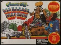 1t227 HARDER THEY COME British quad R1977 Jimmy Cliff, Jamaican reggae music, really cool art!