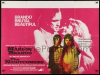1t236 NIGHTCOMERS British quad 1972 creepy Marlon Brando, Michael Winner English horror!