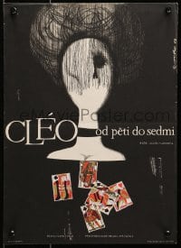 1t084 CLEO FROM 5 TO 7 Czech 12x16 1963 Agnes Varda's classic Cleo de 5 a 7, Jaroslav Fiser!