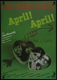 1t538 ICH LIEBE DICH APRIL APRIL East German 23x32 1988 romantic comedy starring Jan Nowicki!