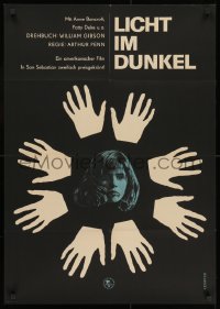 1t561 MIRACLE WORKER East German 23x32 1964 Bancroft as Annie Sullivan & Duke as Helen Keller!