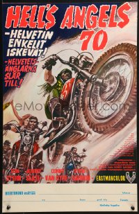 1t146 HELL'S ANGELS '69 Finnish 1970 art of biker gang in the rumble that rocked Las Vegas!