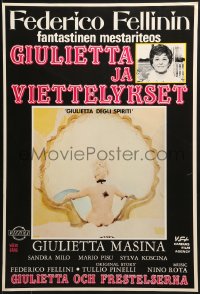 1t148 JULIET OF THE SPIRITS Finnish 1967 Fellini's Giulietta degli Spiriti, Giulietta Masina!