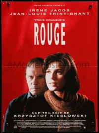 1t315 THREE COLORS: RED French 15x20 1994 Kieslowski's Trois couleurs: Rouge, Irene Jacob, Trintignant