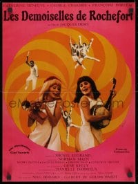 1t319 YOUNG GIRLS OF ROCHEFORT French 16x21 R1980s Jacques Demy & Agnes Varda, Catherine Deneuve!