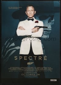 1t257 SPECTRE English mini poster 2015 Daniel Craig as James Bond 007 with gun!
