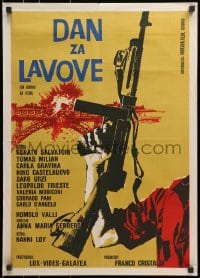 1t175 DAY FOR LIONHEARTS Yugoslavian 20x28 1961 Loy's Un Giorno Da Leoni, Renato Salvatori!