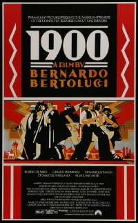 1w603 1900 1sh R1991 directed by Bernardo Bertolucci, Robert De Niro, cool Doug Johnson art!