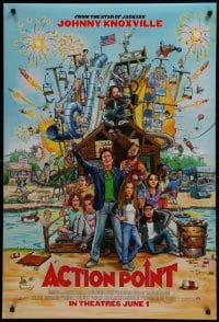 1w607 ACTION POINT advance DS 1sh 2018 from the stars of Jackass - Johnny Knoxville, Chris Pontius!