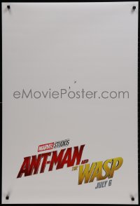 1w614 ANT-MAN & THE WASP teaser DS 1sh 2018 Marvel, Paul Rudd and Evangline Lilly in title roles!