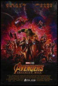 1w625 AVENGERS: INFINITY WAR advance DS Thai 1sh 2018 Robert Downey Jr., montage, coming in April 2018!