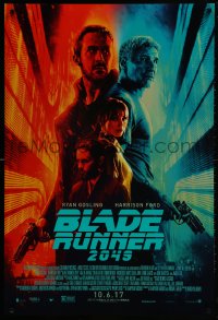 1w648 BLADE RUNNER 2049 advance DS 1sh 2017 great montage image with Harrison Ford & Ryan Gosling!