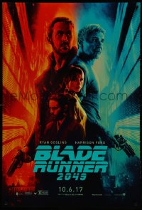 1w649 BLADE RUNNER 2049 teaser DS 1sh 2017 great montage image with Harrison Ford & Ryan Gosling!