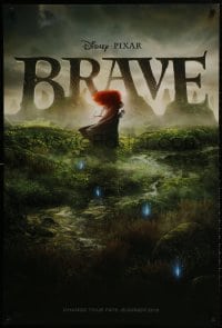 1w657 BRAVE advance DS 1sh 2012 Disney/Pixar fantasy cartoon set in Scotland, far away image!