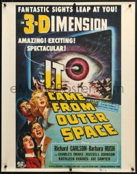 1w295 IT CAME FROM OUTER SPACE 22x28 commercial poster 1980s Jack Arnold classic 3-D sci-fi!