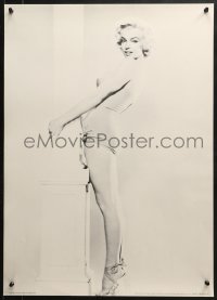 1w300 MARILYN MONROE 20x28 commercial poster 1987 sexy full-length image standing next to pole!
