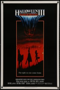 1w742 HALLOWEEN III 1sh 1982 Season of the Witch, horror sequel, the night no one comes home!