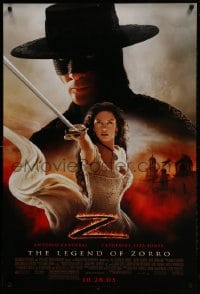 1w795 LEGEND OF ZORRO advance DS 1sh 2005 Antonio Banderas is Zorro, sexy Catherine Zeta-Jones!