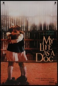 1w825 MY LIFE AS A DOG 1sh 1987 Lasse Hallstrom's Mitt liv som hund, cute image of kids!