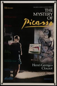 1w826 MYSTERY OF PICASSO 1sh R1986 Le Mystere Picasso, Henri-Georges Clouzot & Pablo!