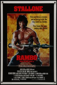 1w866 RAMBO FIRST BLOOD PART II 1sh 1985 no law, no war can stop Sylvester Stallone!