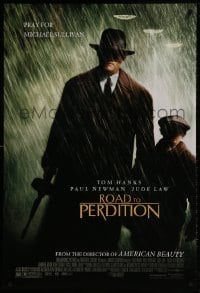 1w885 ROAD TO PERDITION DS 1sh 2002 Mendes directed, Tom Hanks, Paul Newman, Jude Law!
