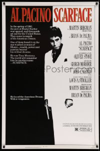 1w893 SCARFACE 1sh 1983 full-length Al Pacino as Tony Montana, Brian De Palma, Oliver Stone!