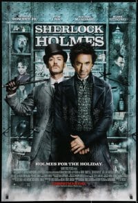 1w898 SHERLOCK HOLMES advance DS 1sh 2009 Guy Ritchie directed, Robert Downey Jr., Jude Law!