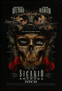 1w902 SICARIO: DAY OF THE SOLDADO advance DS 1sh 2018 Benicio Del Toro, Josh Brolin, Santa Muerte!