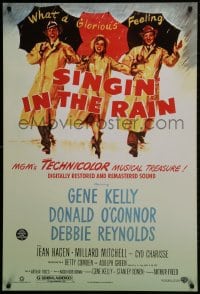 1w907 SINGIN' IN THE RAIN DS 1sh R2000 Gene Kelly, Donald O'Connor, Debbie Reynolds, classic!