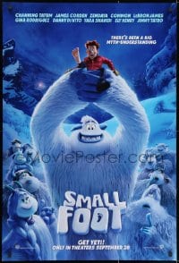 1w909 SMALL FOOT advance DS 1sh 2018 Abominable Snowman, there's a myth-understanding, get Yeti!