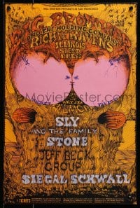 1w154 BIG BROTHER & THE HOLDING COMPANY/RICHIE HAVENS/ILLINOIS SPEED PRESS 14x21 music poster 1968