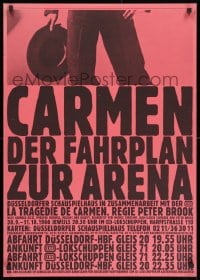 1w472 CARMEN 23x33 German stage poster 1986 Georges Bizet's opera, different pink design!