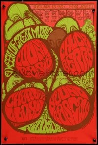 1w162 COUNT BASIE/CHUCK BERRY/CHARLES LLOYD/YOUNG RASCALS 14x21 music poster 1967 Blashfield art!