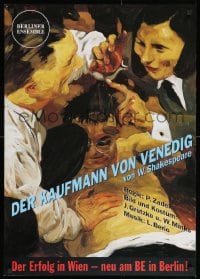 1w488 DER KAUFMANN VON VENEDIG 24x33 German stage poster 1990s Shakespeare's Merchant of Venice!