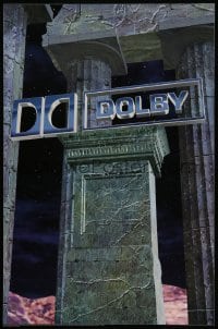 1w362 DOLBY DIGITAL DS 27x40 special 1997 image of ancient pillars and the Dolby logo!