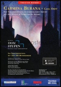1w506 DOM STUFEN 23x33 German stage poster 1994 featuring Carmina Burana by Carl Orff!