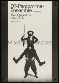 1w507 DON QUICHOTE IN MURZELEDO 23x32 East German stage poster 1976 Don Quixote, wild image!