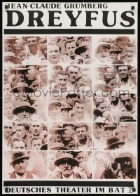 1w509 DREYFUS 23x32 East German stage poster 1981 wild images of people by Zauleck!
