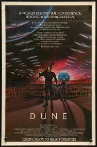 1w319 DUNE mini poster 1984 David Lynch, MacLachlan & Sean Young on Arrakis w/ Fremen warriors!