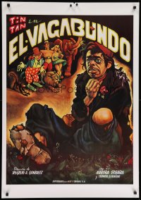 1w286 EL VAGABUNDO 28x40 Spanish commercial poster 1990s Ernesto Garcia Cabral art of Tin-Tan!
