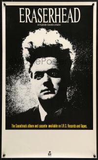 1w178 ERASERHEAD soundtrack 17x28 music poster 1982 David Lynch, Jack Nance, surreal fantasy horror!