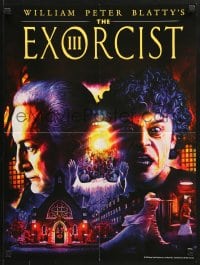 1w369 EXORCIST III video 18x24 special poster R2014 George C. Scott , different horror art!