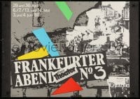 1w517 FRANKFURTER ABEND NO 3 23x32 East German stage poster 1988 Tanzgua art and city images!