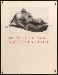 1w228 GASTON LACHAISE 20x26 museum/art exhibition 1960s cool close-up image of art sculpture!