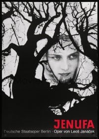 1w528 JENUFA 24x33 German stage poster 1990s Leos Jancek, leafless trees and a woman!